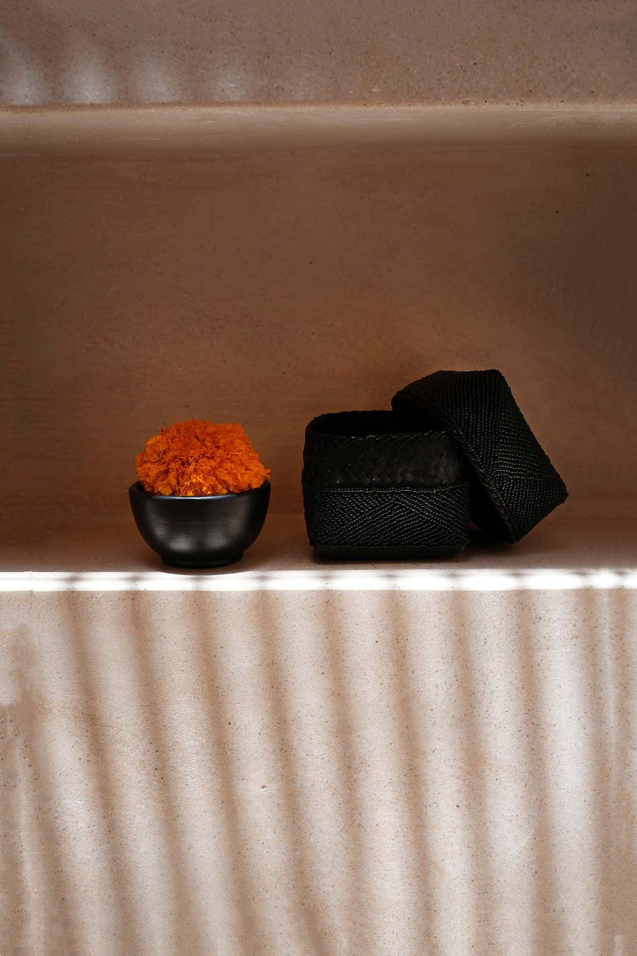 The Beaded Basket - Black - S