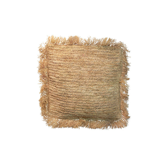 La funda de cojín de rafia cuadrada - Natural - 40x40