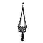 The Macrame Plant Holder - Black - L_40