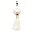 The Pompom Keychain - White