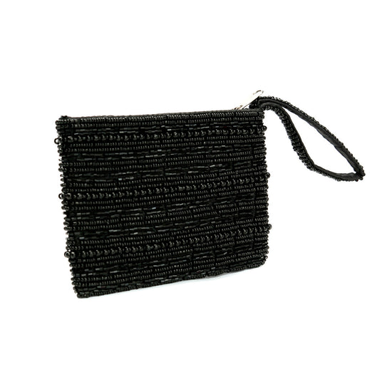 La cartera negra con cuentas