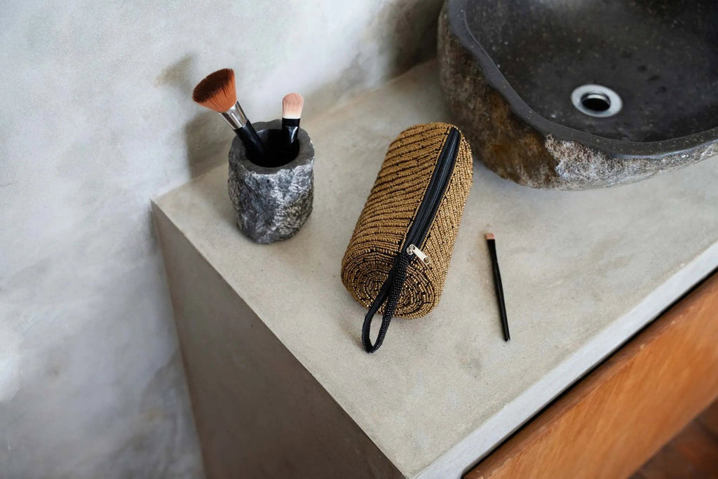 El estuche para lápices - dorado