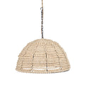 Colgante cúpula de cuentas de madera - Natural