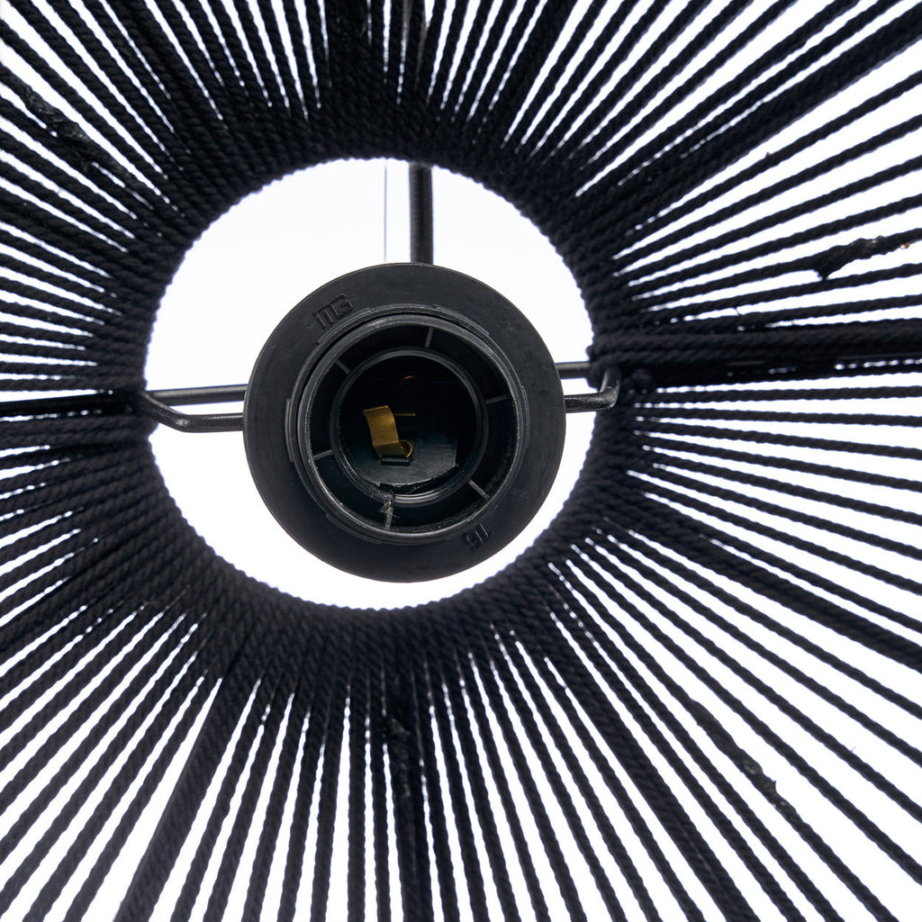 Araña de cuentas de madera - Negra - L