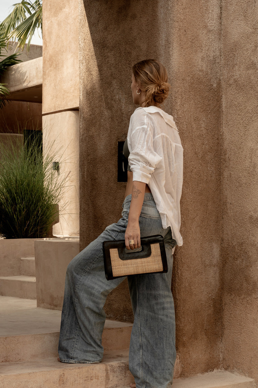 Clutch Riviera Noir - Negro natural