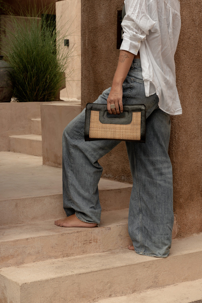 Clutch Riviera Noir - Negro natural