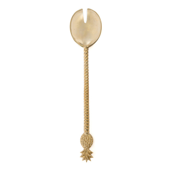 El tenedor para ensalada con diseño de piña - dorado