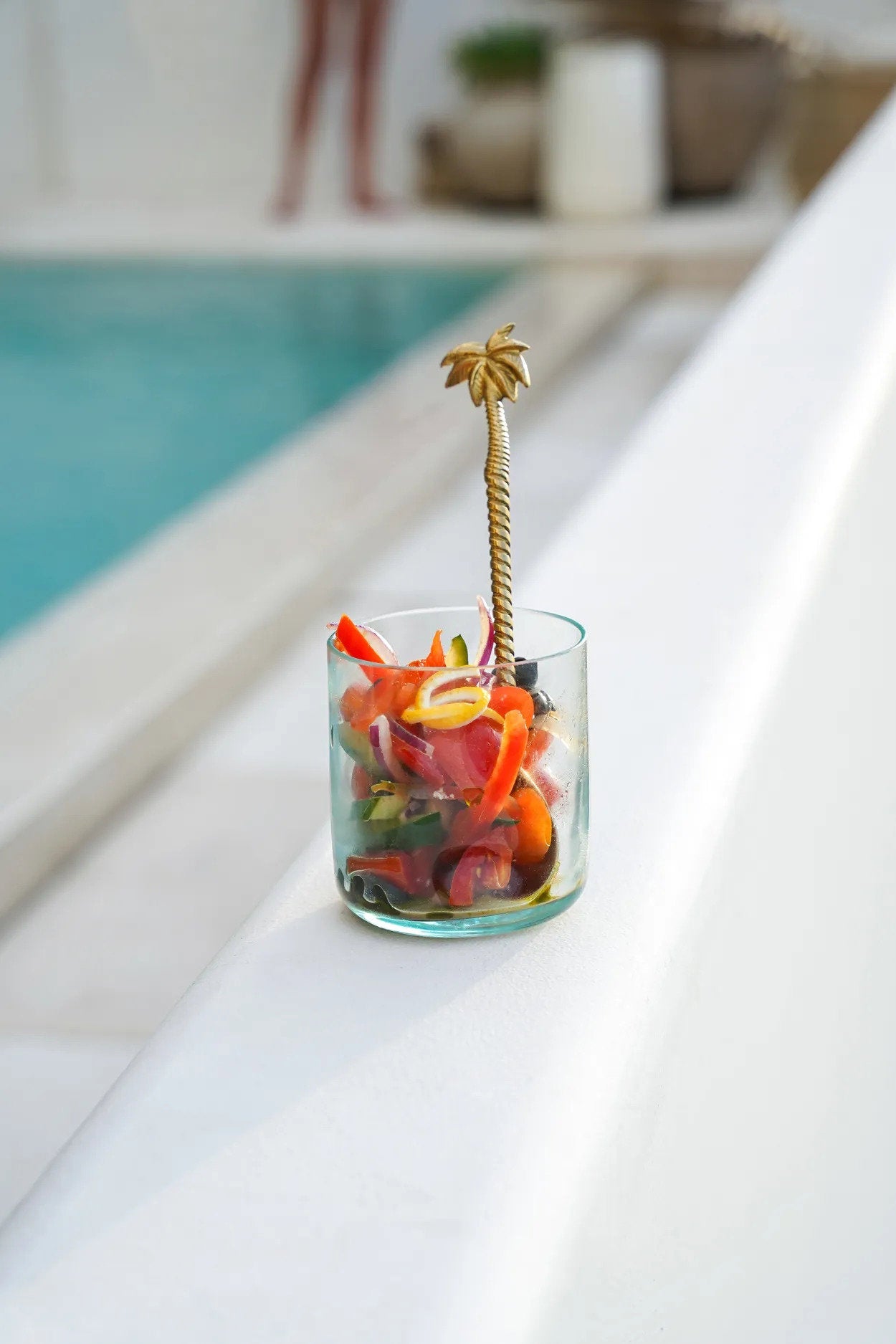 El vaso para bebidas con hielo