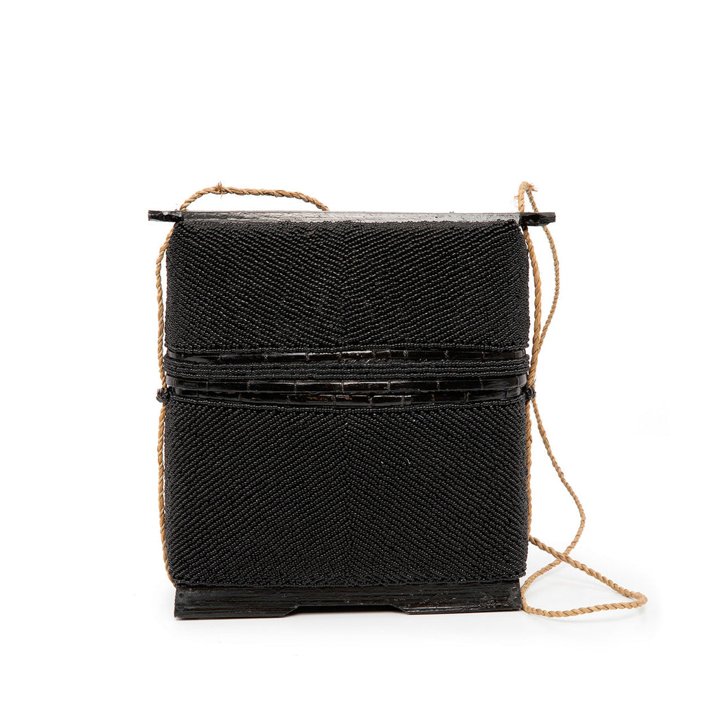 Cofre del tesoro con cuentas - negro