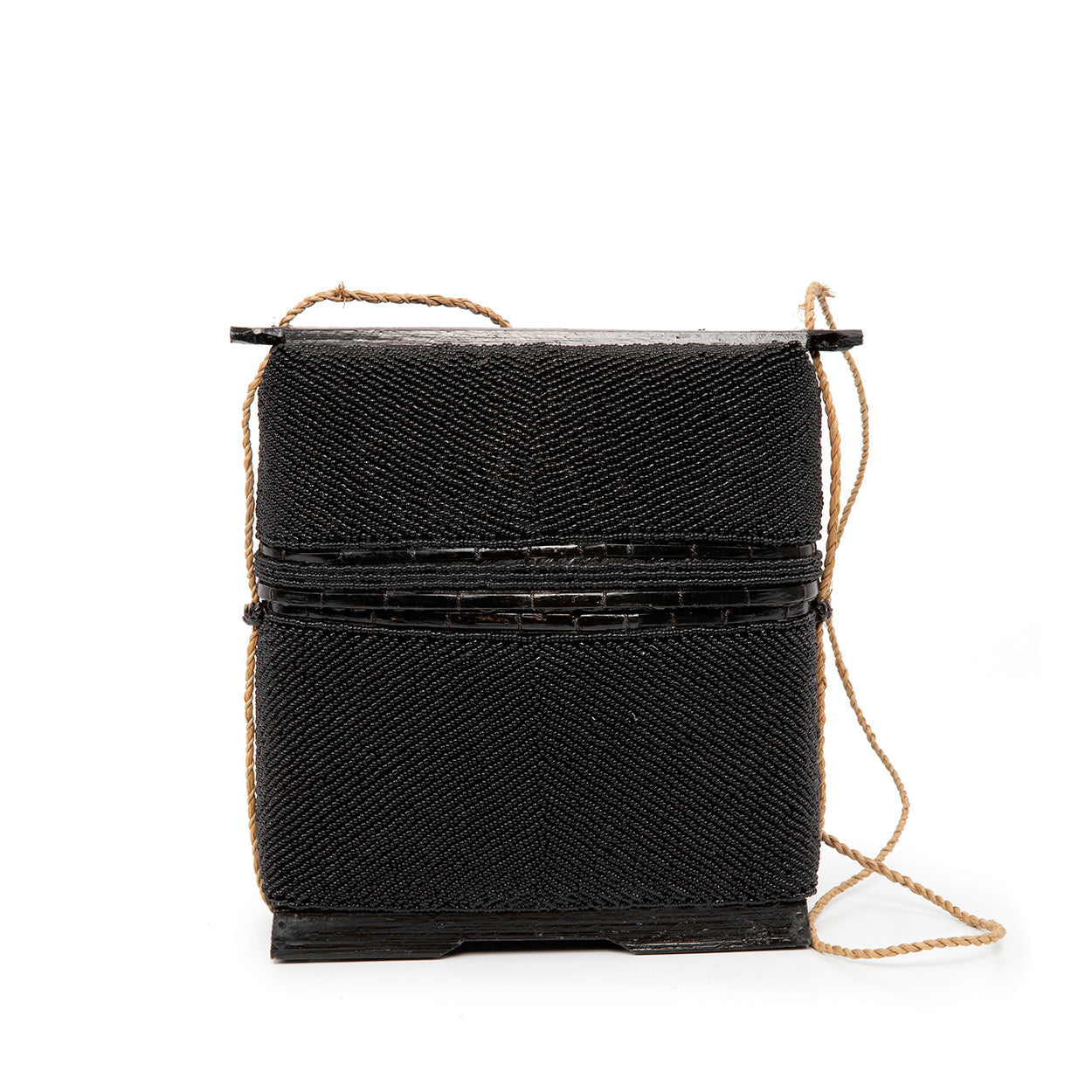 Cofre del tesoro con cuentas - negro