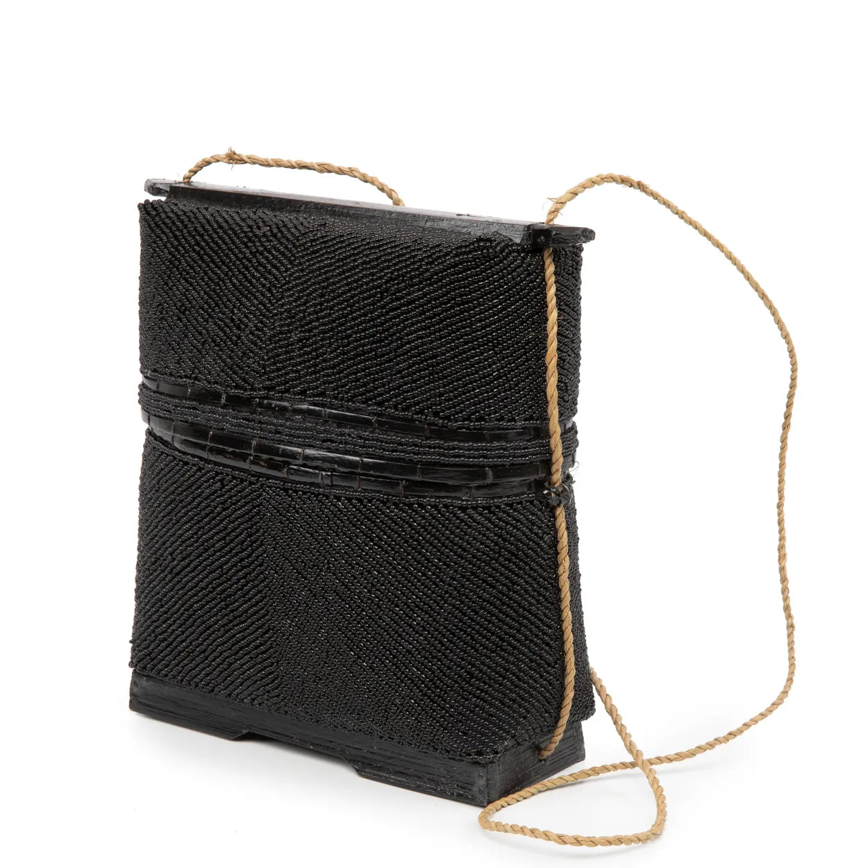 Cofre del tesoro con cuentas - negro