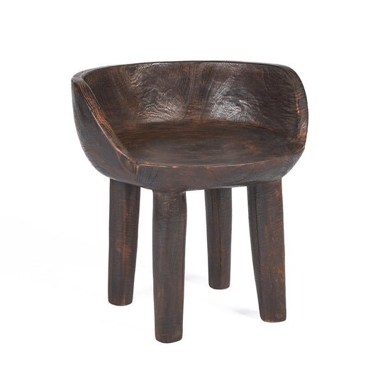 Silla baja Sit Happens - Nogal oscuro