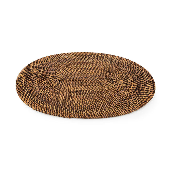 Mantel individual oval Colonial - marrón natural