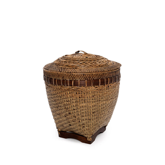Cesta de almacenamiento colonial - marrón natural - M