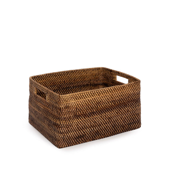 Cesta Colonial para Revistas - Marrón Natural - L