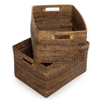 The Colonial Magazine Basket - Natural Brown - S