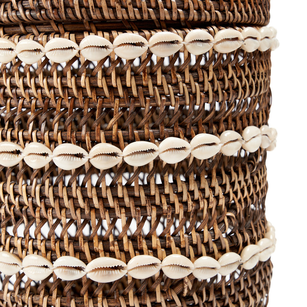 El contenedor de almacenamiento Shell - marrón natural