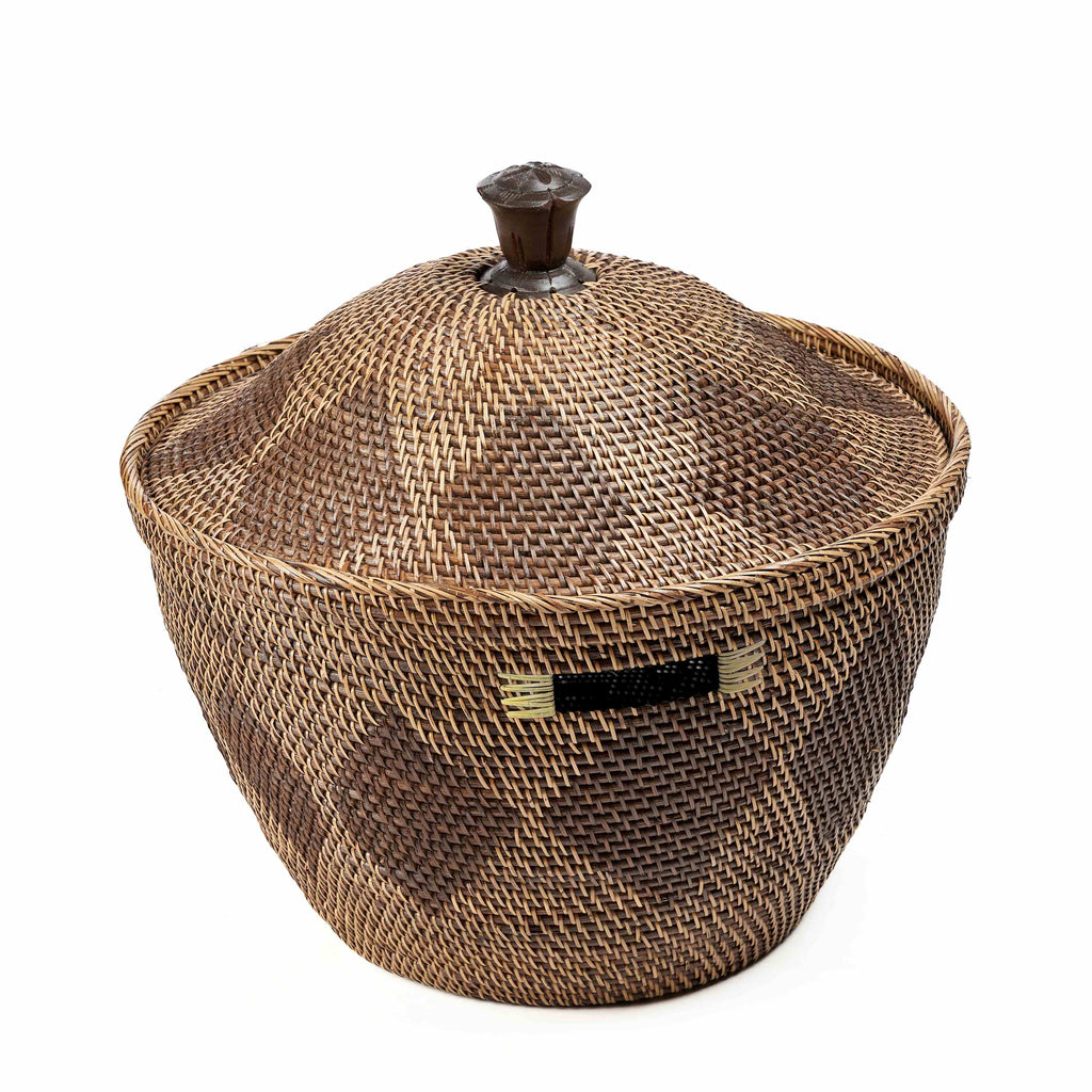 Cesta Corona de Almacenamiento - marrón natural