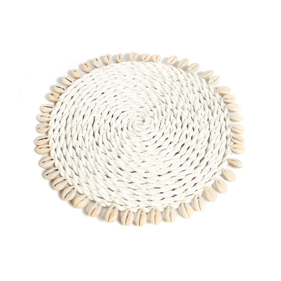 Posavasos tipo concha de hierba marina - Natural