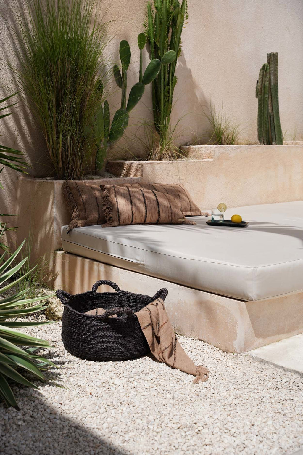 Les Quatre Mains Baskets - Black - L