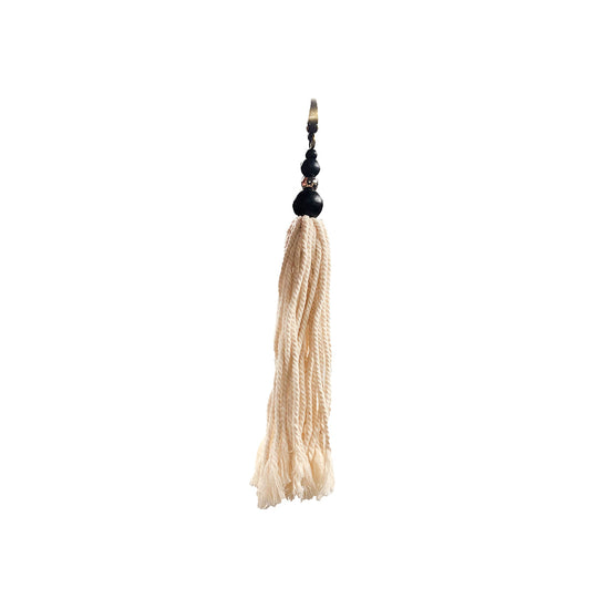 Llavero de madera de álamo - Negro natural