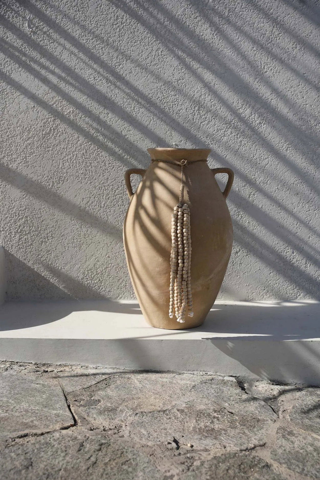 La borla de cuentas de madera - natural