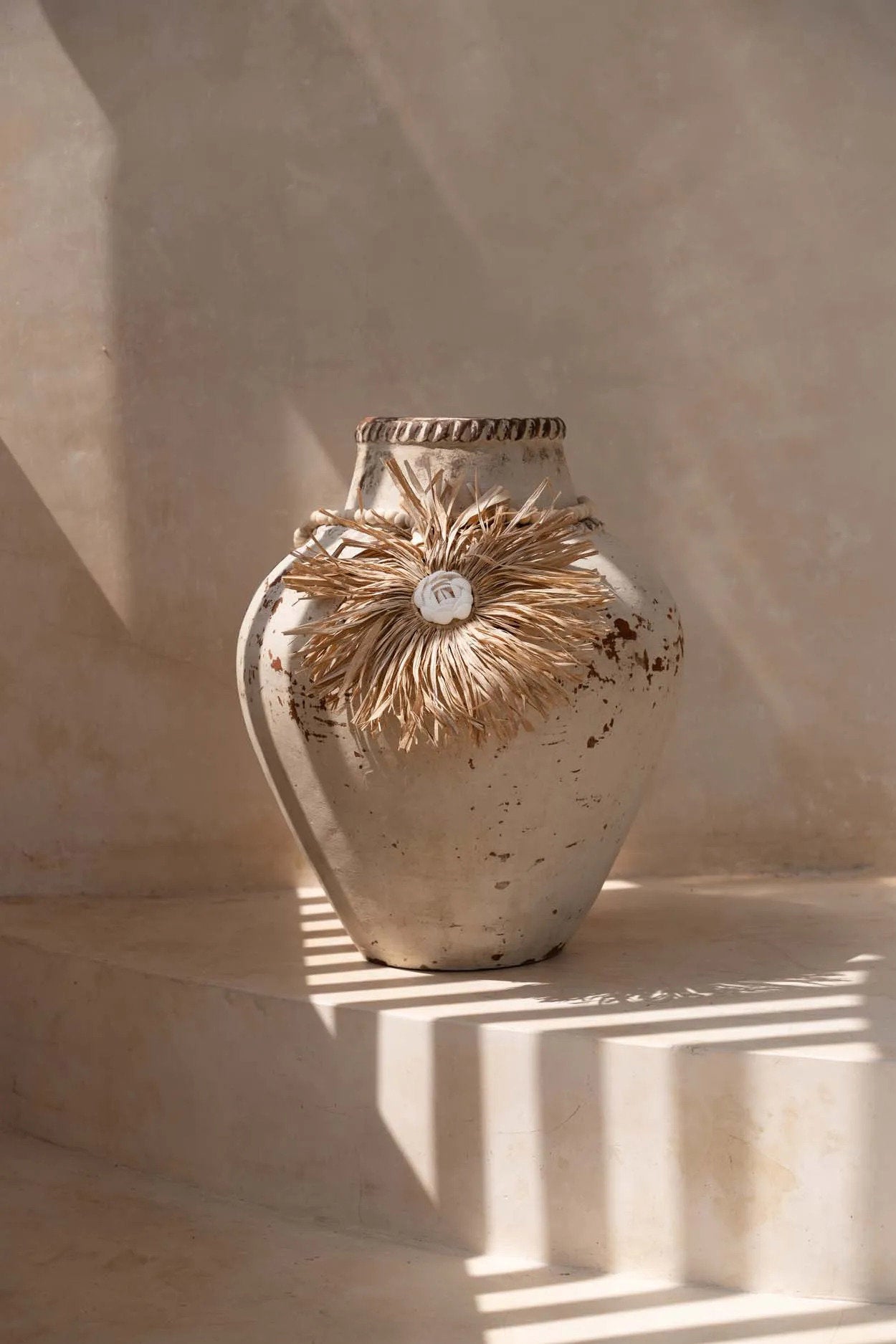 La borla de rafia Bunga - Natural