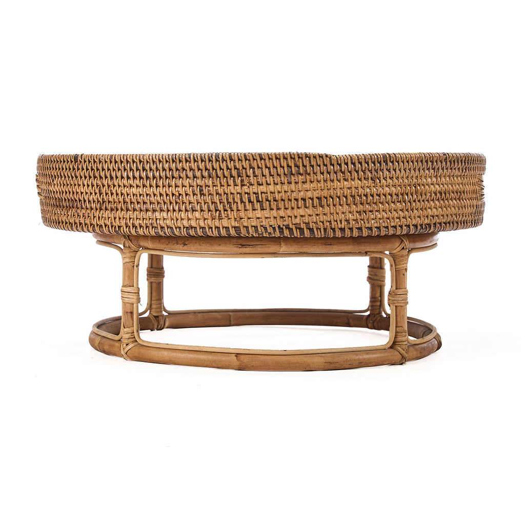 La bandeja Rattan Rise - marrón natural