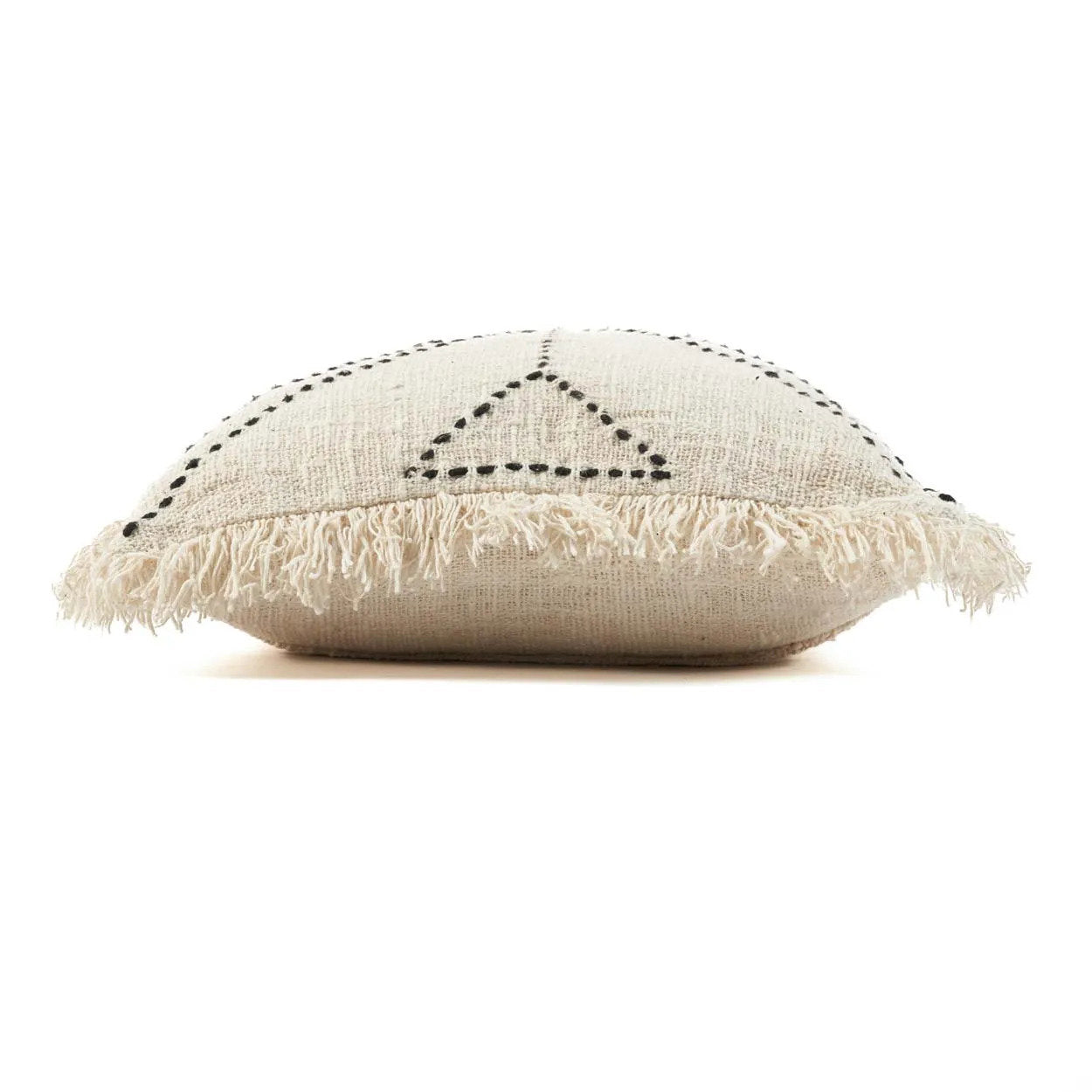 The Tribal Cushion Cover - Natural Black