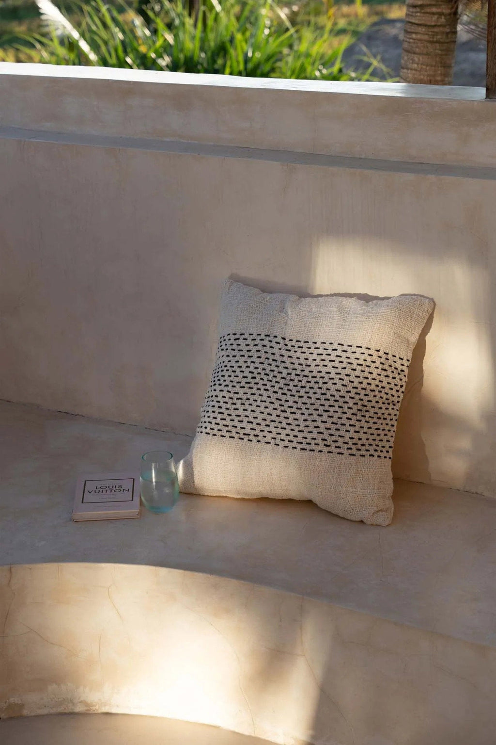 The Misty Cushion Cover - Natural Black