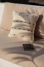 The French Kiss Cushion Cover - Natural Black