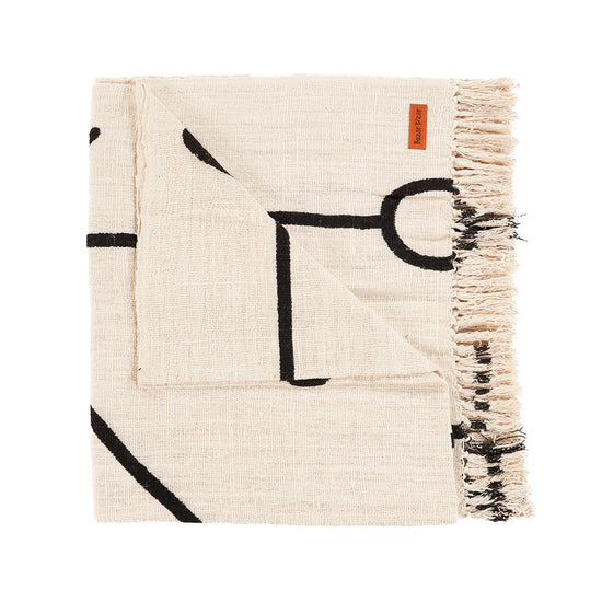 Manta decorativa para cama The Evil Eye - Negro natural