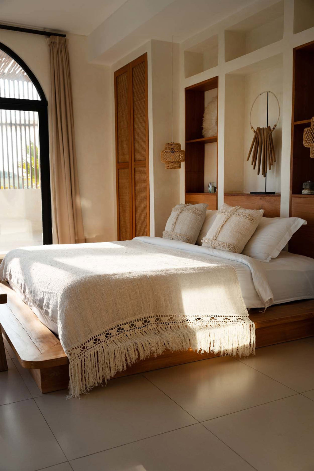 The Gypsy Bed Throw - Natural