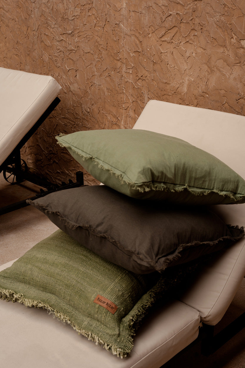 Funda de cojín Smoky Vibe - gris