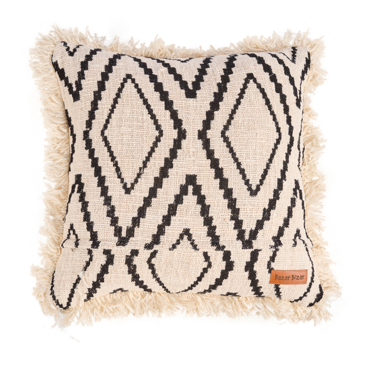 Funda de cojín Sahara Diamond - Negro natural