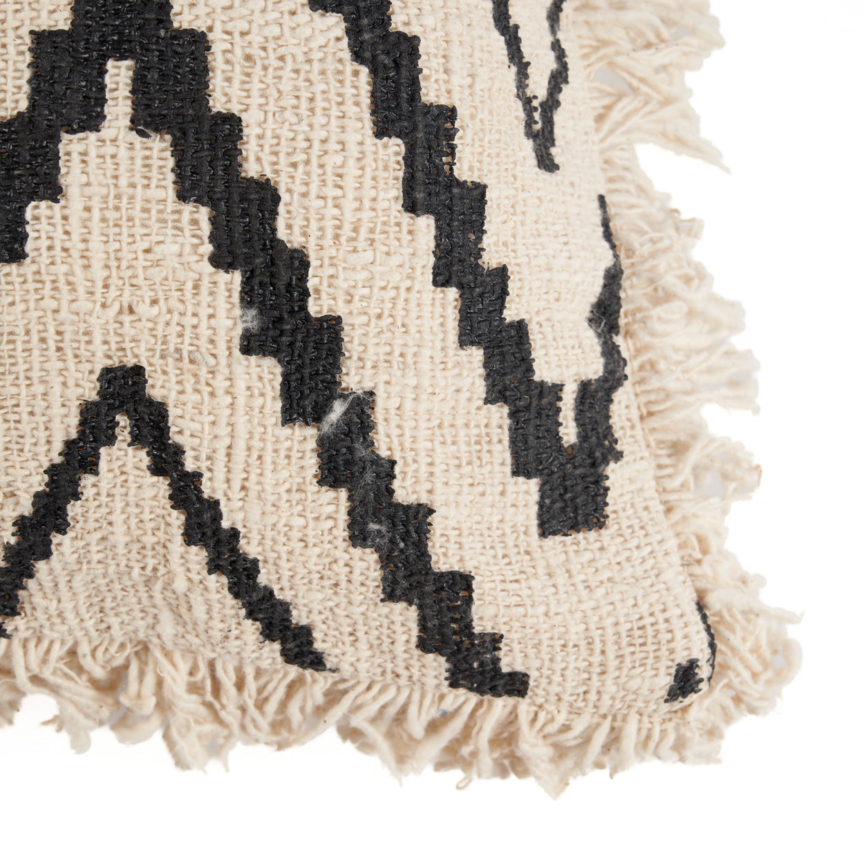 Funda de cojín Sahara Diamond - Negro natural