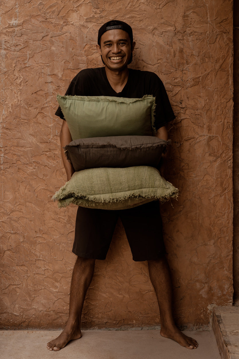 La funda de cojín Menta Fresca - Verde