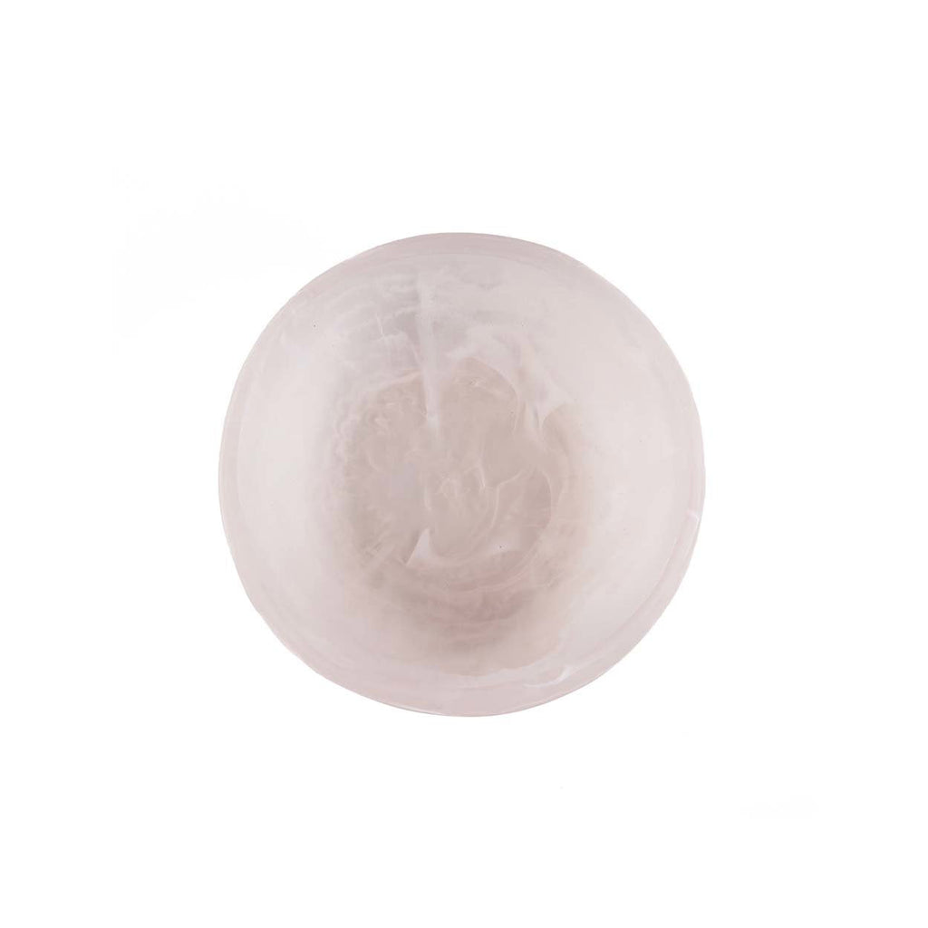 The Resin Organic Bowl - Pink White - S