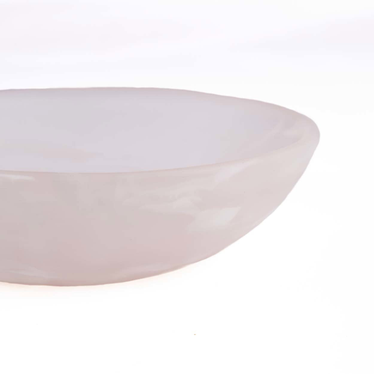 The Resin Organic Bowl - Pink White - M