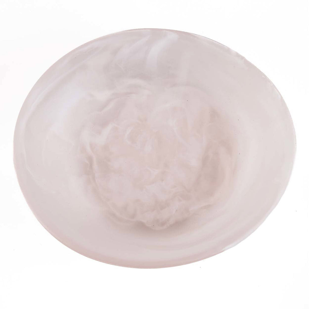 The Resin Organic Bowl - Pink White - M