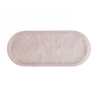 The Resin Oval Plate - Pink White