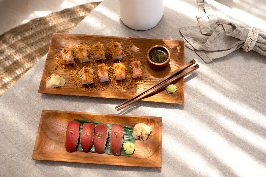 The Teak Root Sushi Plate - S
