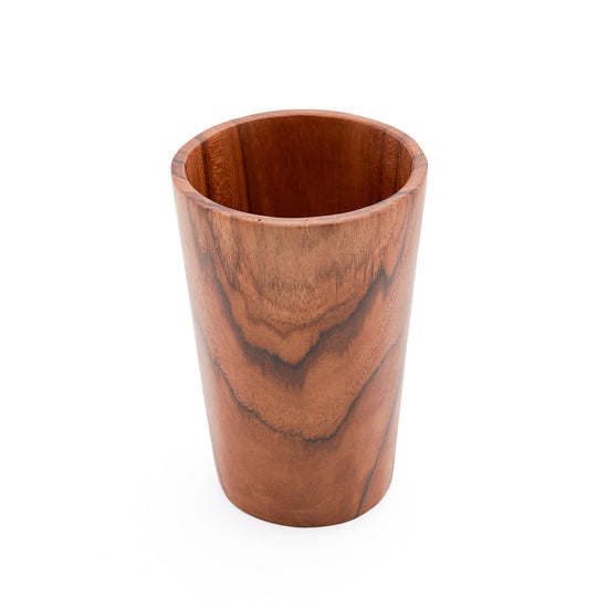 La taza de raíz de teca - alta