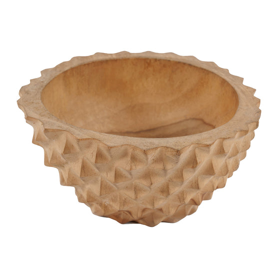 Cuenco de raíz de teca Durian - M