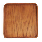 The Teak Square Plate  - Natural - M