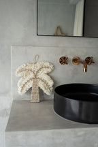The Cotton Shell Palm Tree - White Natural