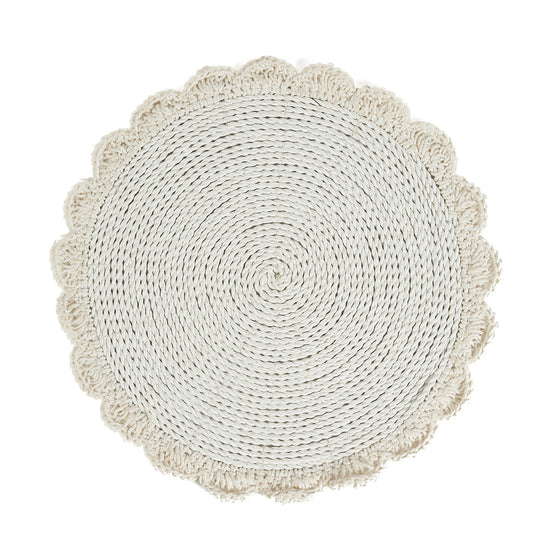 Individual de macramé Marriage - Natural