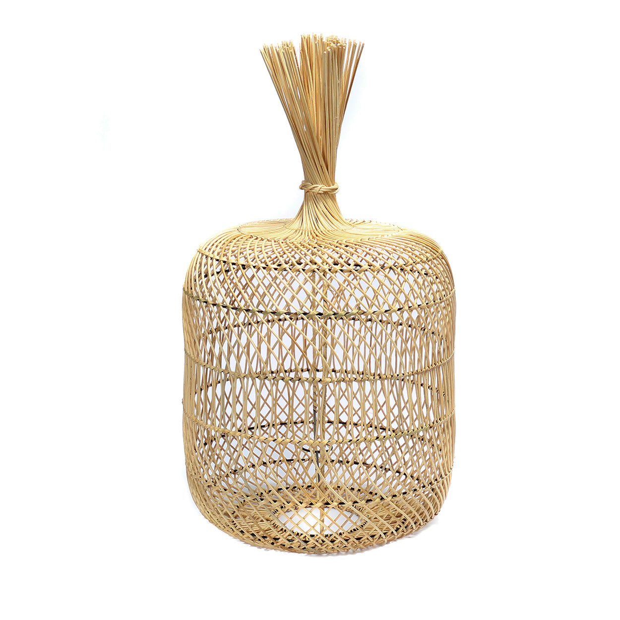 Le lampadaire Dumpling - suspension - naturel - L