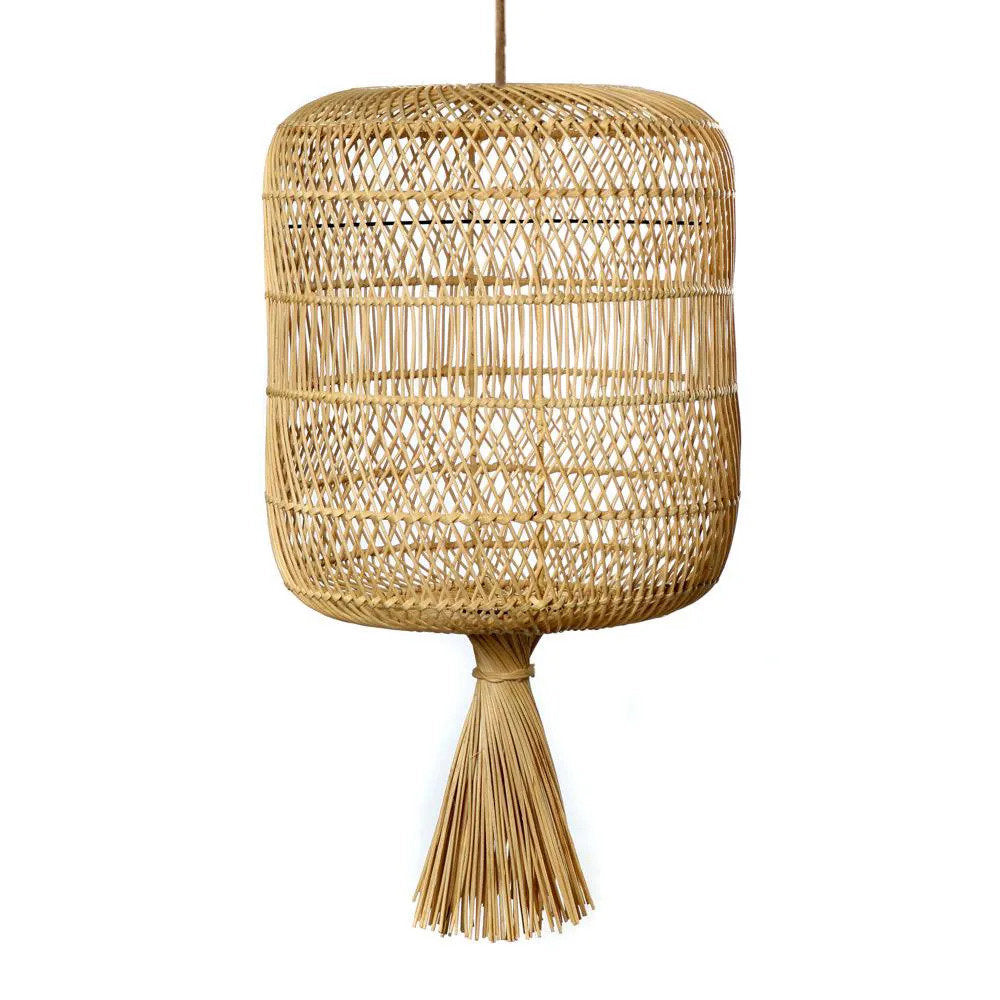 Le lampadaire Dumpling - suspension - naturel - L
