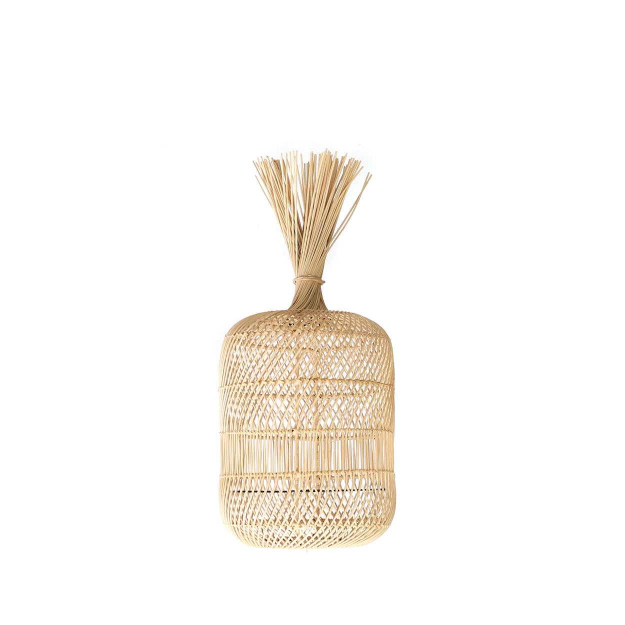 Le lampadaire Dumpling - suspension - naturel - S